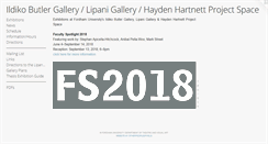 Desktop Screenshot of fordhamuniversitygalleries.com